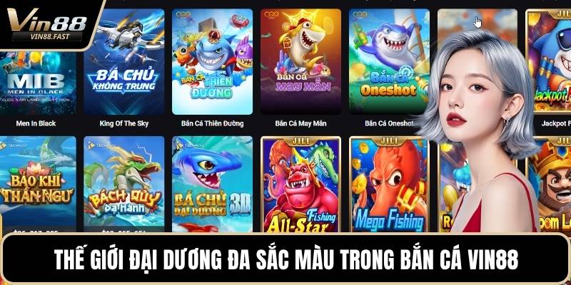 Thế giới đại dương đa sắc màu trong bắn cá VIN88